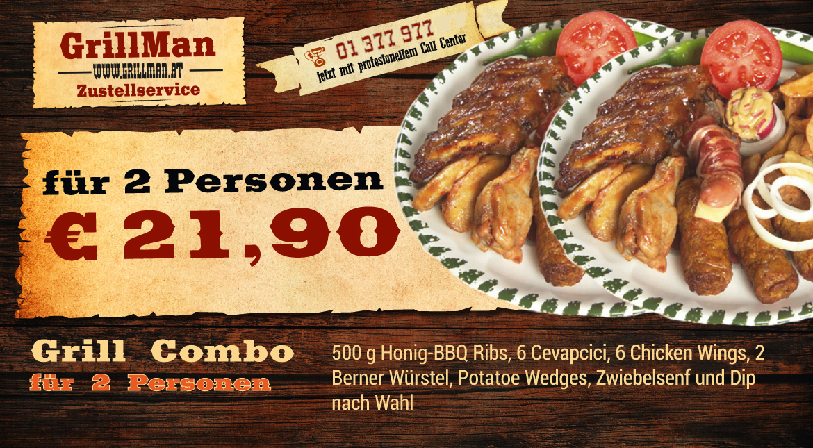 Grill Combo für 2 Personen - 21,90 €