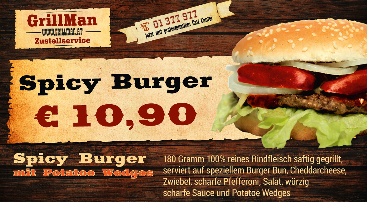 Spicy Burger - 10,90 €