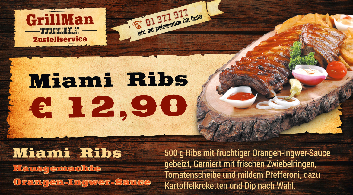 Miami Ribs -  12,90 €