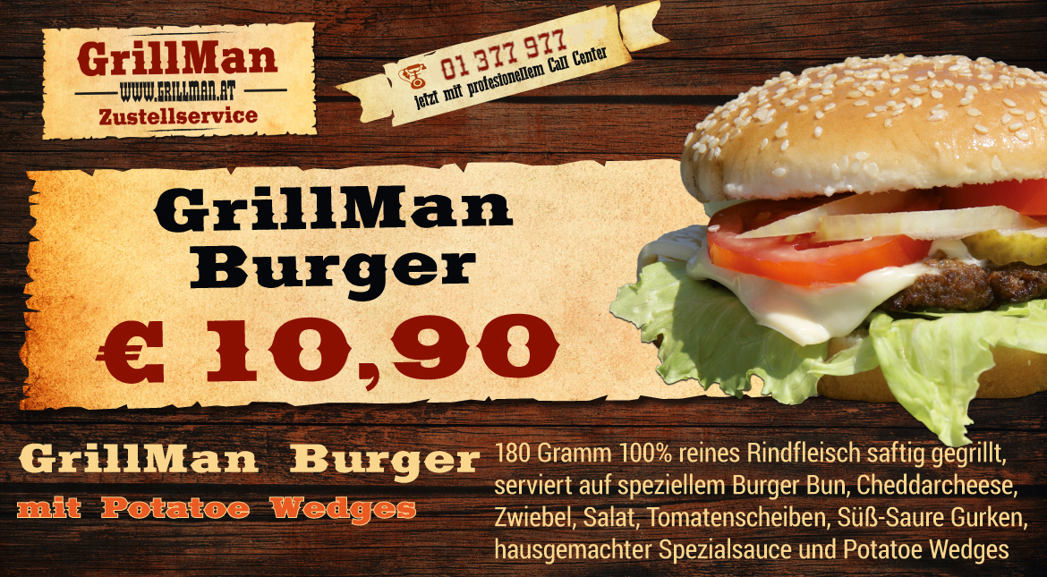 Grillman Burger - 10,90 €