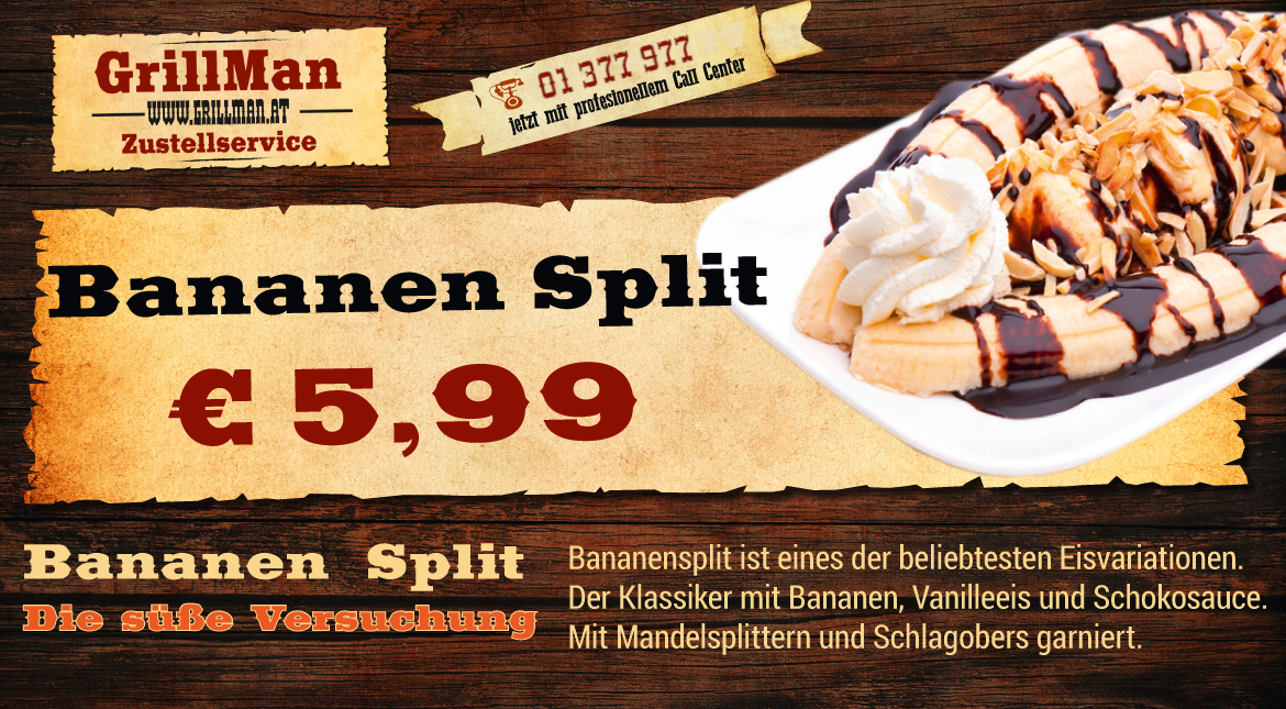Bananen Spli - Mmmmhhh So Lecker - nur 5,99 €
